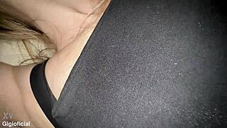 Picking fave movie perfect for losing virginity while panties tease close up