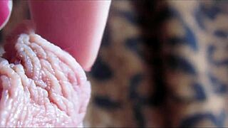 big throbbing clit pulses to intense closeup orgasm