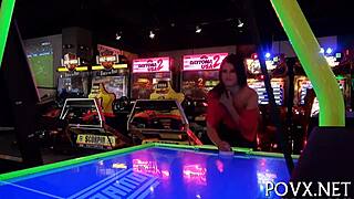 Deep-Throat Blowjob Leads to Hard Missionary Teen Pounding