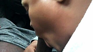 blonde bomber slurps blondegod's monster cock deep in intense wife blowjob