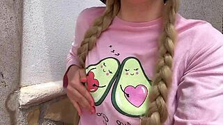 Neighbor Watches Horny Garden Squirting Session