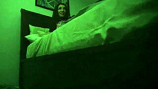 Step siblings share bedroom so brunette teen licks pussy fucks taboo style