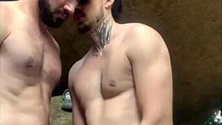 WATCH THIS MUSCULAR BRAZILIAN BODYBUILDER HUMILIATE SLAVE WITH HUGE COCK IN BDSM CASTING!