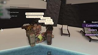 Latina Tanning Poolside Swallows Three Monster Cocks Deepthroat!