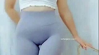 i watch this asian girl's hot cameltoe dance moves... damn