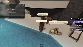 Latina Tanning Poolside Swallows Three Monster Cocks Deepthroat!