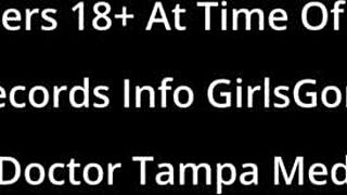 Genesis spreads shaved pussy wide in first humiliating gyno exam?