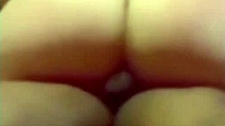 omg hottie rubs her swollen pussy then rides that huge cock rough... so wet!