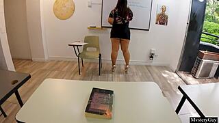 My STEPDAD'S Teacher Lures Me To Classroom For Sudden Big Cock Pussy Fuck