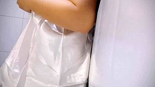 chubby latina milf plays huge tits till pussy drips wet