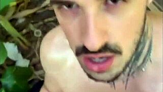 WATCH THIS MUSCULAR BRAZILIAN BODYBUILDER HUMILIATE SLAVE WITH HUGE COCK IN BDSM CASTING!