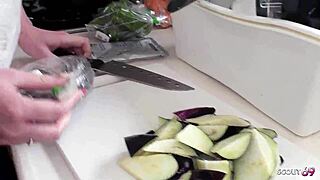 Nympho Japanese Mature's Intense Dildo Masturbation Chat with Neighbor