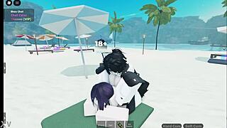 Reze chained up and pounded hard in roblox condo