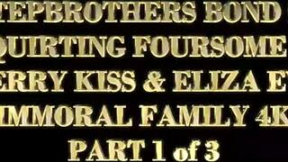 cherry kiss joins threesome for cowgirl rides doggystyle pounding and muff diving orgasms