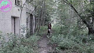 HALLOWEEN ROLEPLAY WITH PETITE GERMAN TEEN 18+ TINY EMILY RIDING HUGE COCK