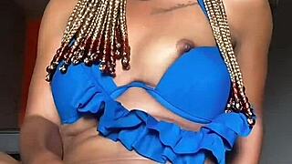 african baddie temi craves dick and rides dildo hard!!