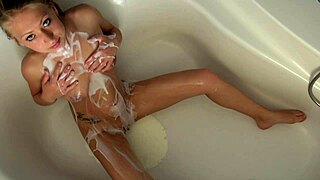 i drench myself in yogurt bathtub moan cum hard sexy