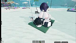 Reze chained up and pounded hard in roblox condo