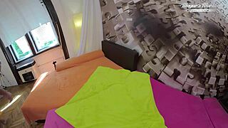 threesome with this busty blonde 😍 big tits bouncing wild 🔥