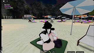 Reze chained up and pounded hard in roblox condo