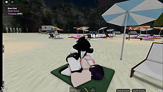 Reze chained up and pounded hard in roblox condo