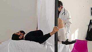 doctor pervert gineco spreads latina patient's big ass in hospital checking her pussy way too deep with fingers