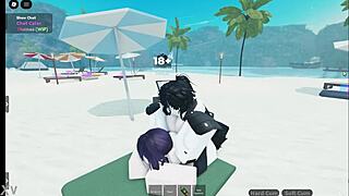 Reze chained up and pounded hard in roblox condo