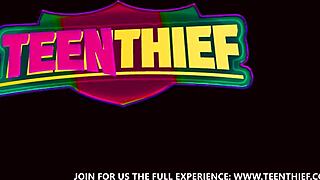 Small Tits Teen Thief 18+ Caught by Cop in Full Uniform Storyline