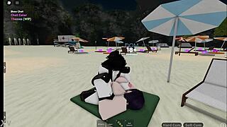 Reze chained up and pounded hard in roblox condo