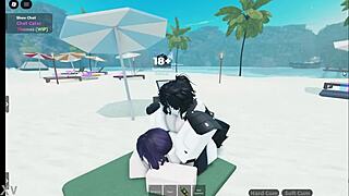 Reze chained up and pounded hard in roblox condo