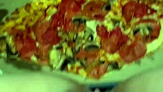 Saudi Snowwhite's Kinky Food Masturbation in La