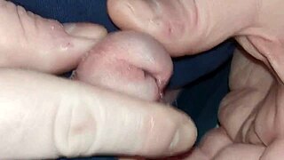 jayq sounds his penis with 14mm steel rod and 13mm plug stretching urethra wide