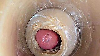 Super Cum Fills Juicy Tight Pussy Lips ASMR Close-Up!