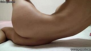 hidden cam catches naked japanese teen's big natural tits in yoga flow