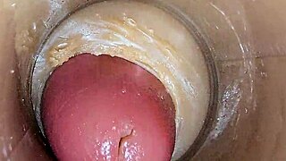 Super Cum Fills Juicy Tight Pussy Lips ASMR Close-Up!