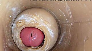 Super Cum Fills Juicy Tight Pussy Lips ASMR Close-Up!