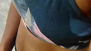 WOW PUBLIC OUTDOOR CREAMPIE IN EBONY LATINA PUSSY FOR CASH!