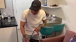 Dude that horny neighbor babe was so wet she jumped on the huge cock next door