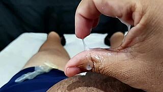 small foreskin dick jerk cumshots on girlfriend's wet pussy tits part 7