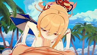 genshin impact cartoon asses make me cum hard pt 1