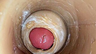 Super Cum Fills Juicy Tight Pussy Lips ASMR Close-Up!