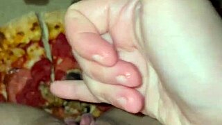 Saudi Snowwhite's Kinky Food Masturbation in La