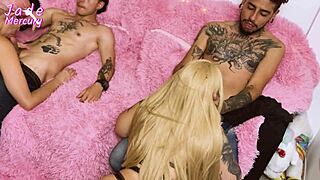 Colombian Latina Skinny Slut Big Tits Ass Monster Cock Foursome Orgy Party