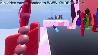 VR Masturbation With Dildos Beads Vibrators Big Tits Boobs Toys Solo