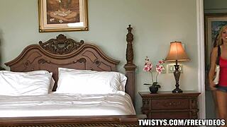 Emily Addison and Taylor Vixen lick trimmed pussies to orgasm