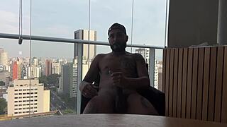 roommate giving huge creampie cumshot to relax that cute black babe homemade pov