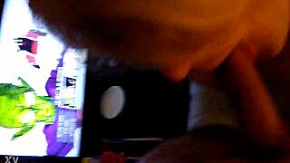 homemade blonde amateur blowjob hides massive tits surprise