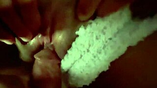 big tits amateur won't sleep until handjob makes cock cum on her juicy ass