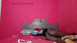 19 year old skinny black girl seduces with shaved ass flashing big black cock homemade pov full fuck