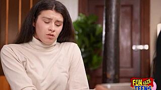 Funsize Petite 18+ Babe's Tight Ass and Pussy Nailed Hard by Monster Cock with Rough Choking Deepthroat Spanking.